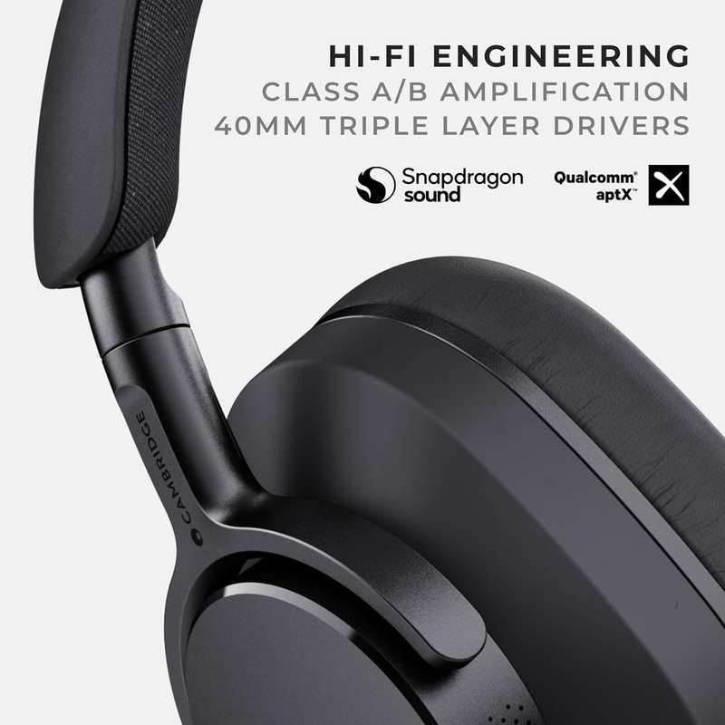 Cambridge Audio Melomania P100 Headphones  Bluetooth- Hi-Fi Sound- Active Noise Cancelling- 10...