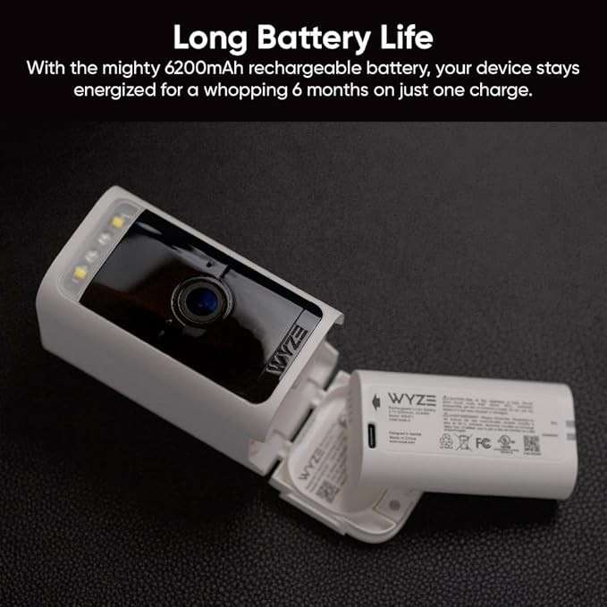 Wyze Removable Battery Pack - Works with Wyze Battery Cam Pro and Wyze Duo Cam Doorbell