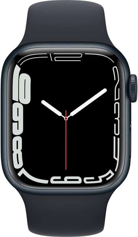 Apple Watch Series 7 GPS + Cellular- 45mm - Midnight Aluminum Case with Midnight Sport Band (Refu...