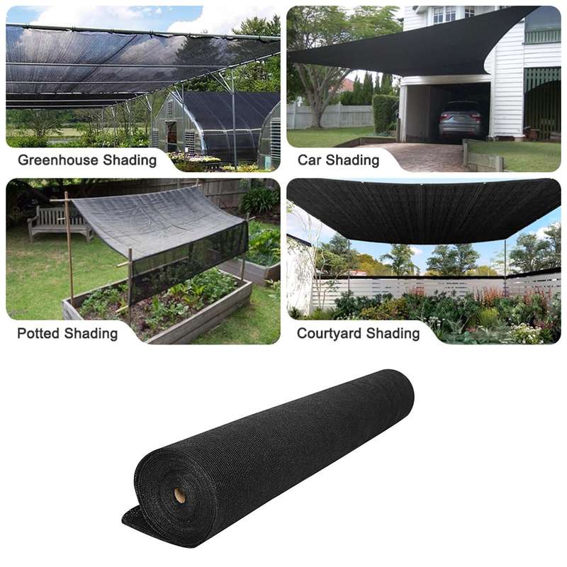 Black Shade Net (60% Sun Blockage) - Greenhouse Shade Solution / 2m (W) x 50m (L) roll