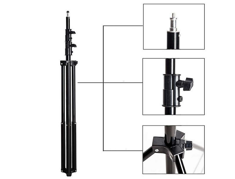 2.6x3m Photography Backdrop Stand Kit  Portable- Sturdy- and Easy Setup