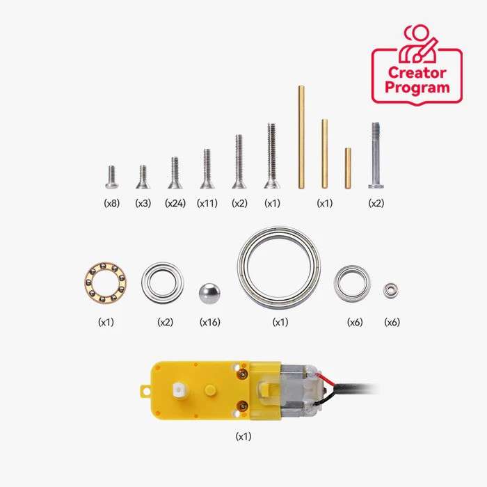 Triple-Axis Tourbillon Model Components Kit 007 - Complete Hardware