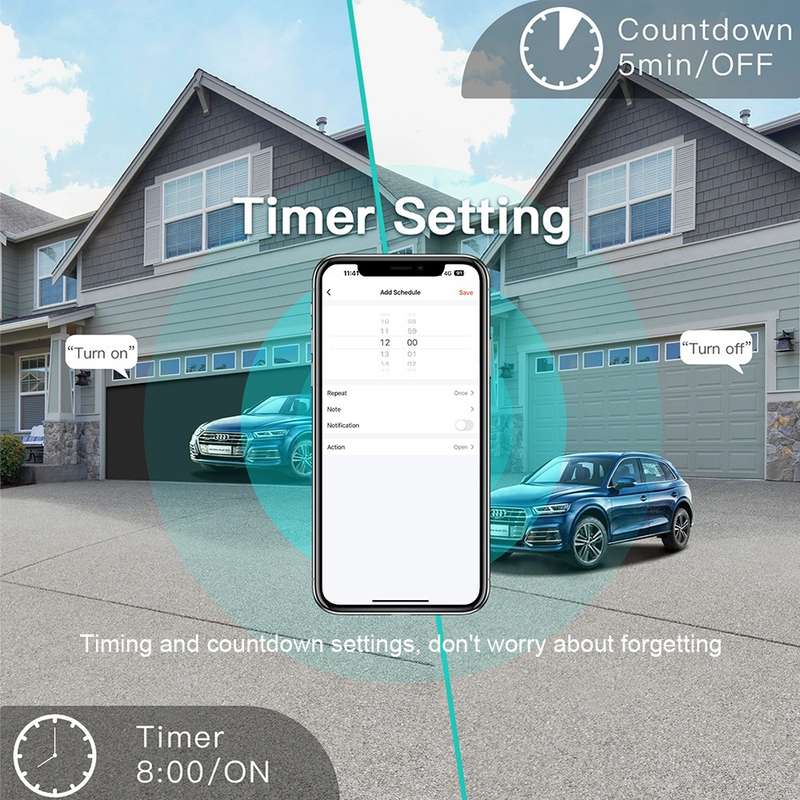 Tuya Zigbee Garage Door Controller (AC Powered)