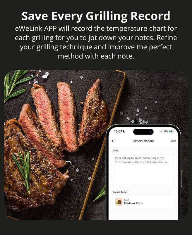 Sonoff BMT01 Meat Thermometer (Braai - Oven - Grill etc)