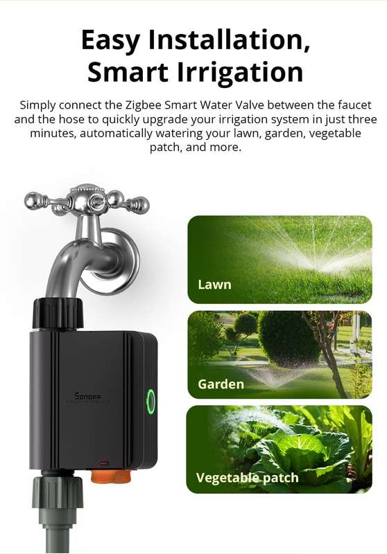 SONOFF Zigbee Smart Water Valve (SWV-BSP)