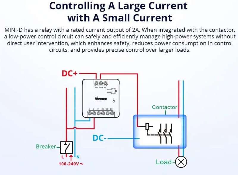 SONOFF Mini-D Dry Contact with Matter - MINI Dry Wi-Fi Smart Switch (Dry Contact Relay)