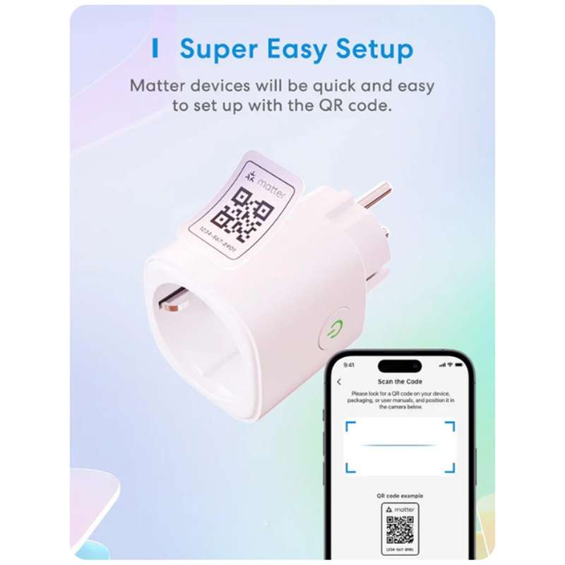 Meross Matter Smart Plug with Energy Monitor - MSS315MA