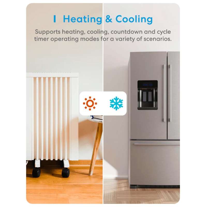 Meross Smart Wi-Fi Socket Thermostat / Heating & Cooling / MTS960HK