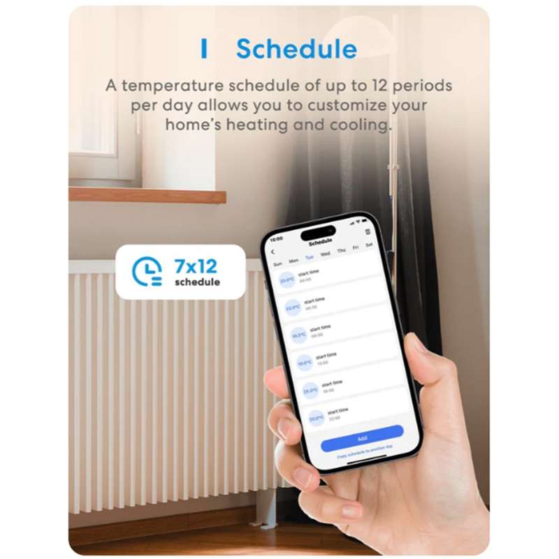 Meross Smart Wi-Fi Socket Thermostat / Heating & Cooling / MTS960HK