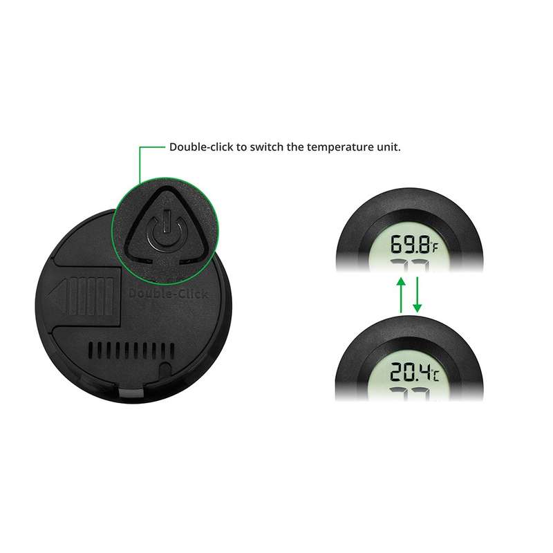 Circular Embedded Electronic Digital Thermometer Hygrometer for AMS