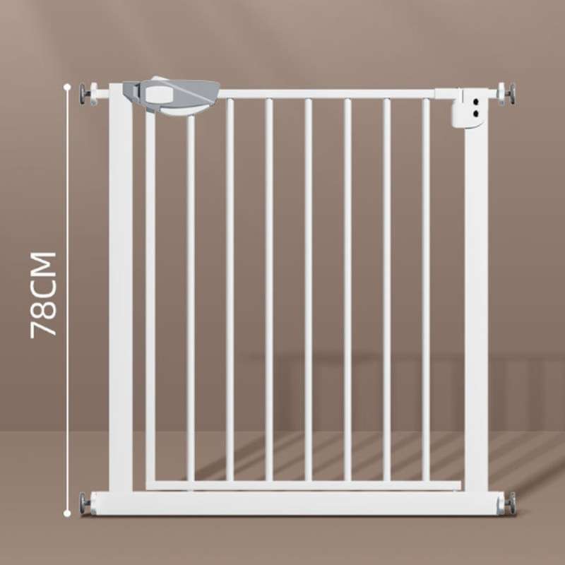 Adjustable Metal Baby and Pet Gate with Pressure Mount 77cm to 82cm