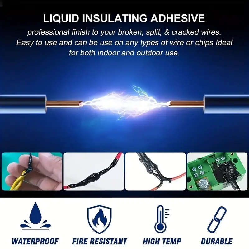 Liquid Insulation Tape - Waterproof Electrical Protection & Sealing Solution - 30ml White