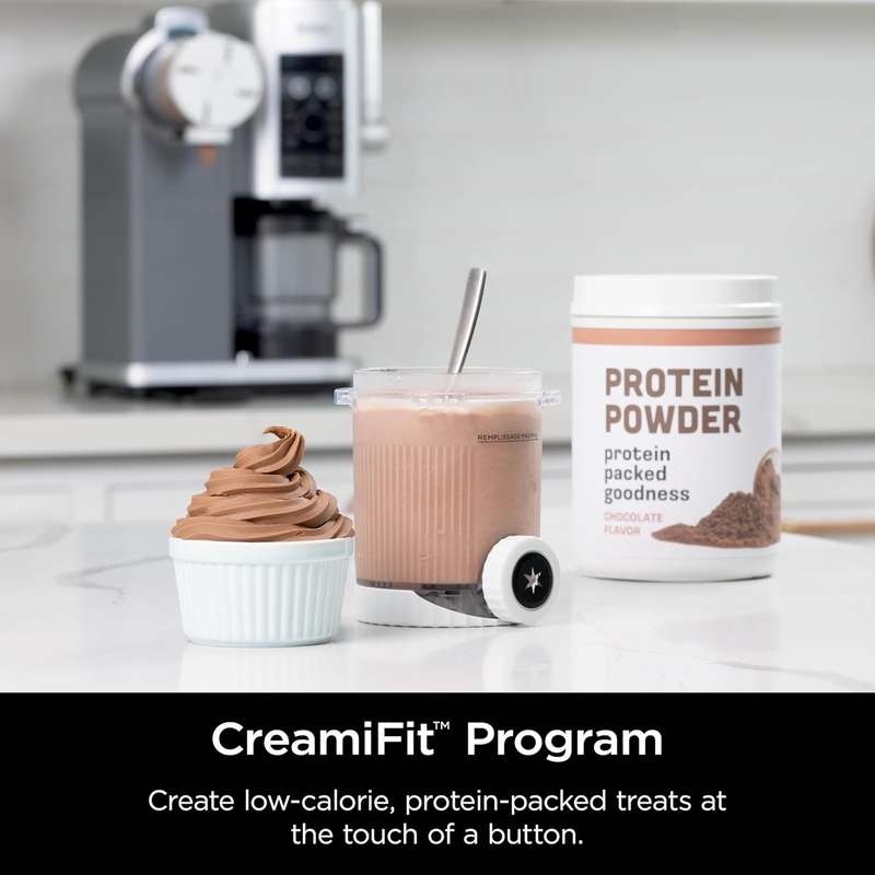 Ninja Swirl Ice Cream & Soft Serve Maker | 13-in-1 | Low-Calorie & Custom Treats | Includes 2 Pints