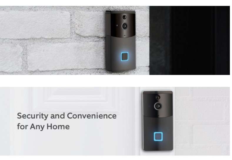 Tuya Wifi Doorbell with Alexa and Smart PIR Motion Detection 1080P Real-Time Two-Way Talk smart d...