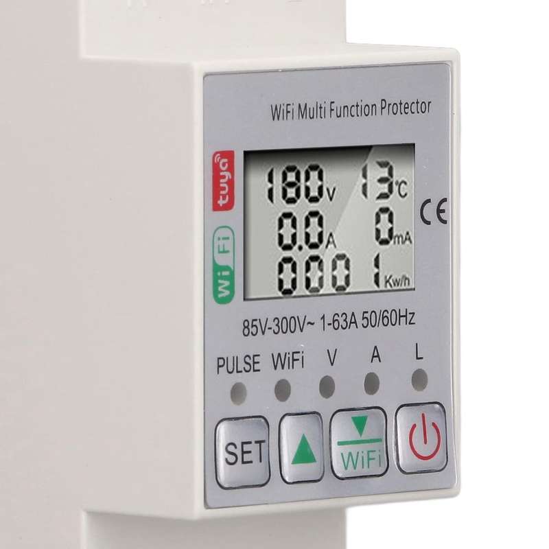 WIFI Smart Circuit Breaker Type Timer - 63A with Power KWh Monitoring - Tuya Smart App - Geyser T...