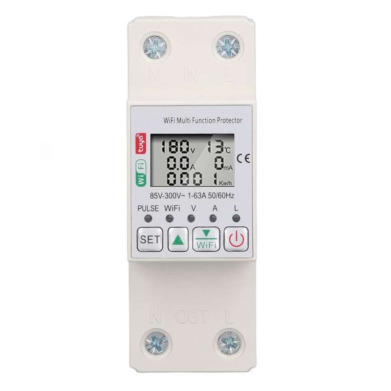 WIFI Smart Circuit Breaker Type Timer - 63A with Power KWh Monitoring - Tuya Smart App - Geyser T...