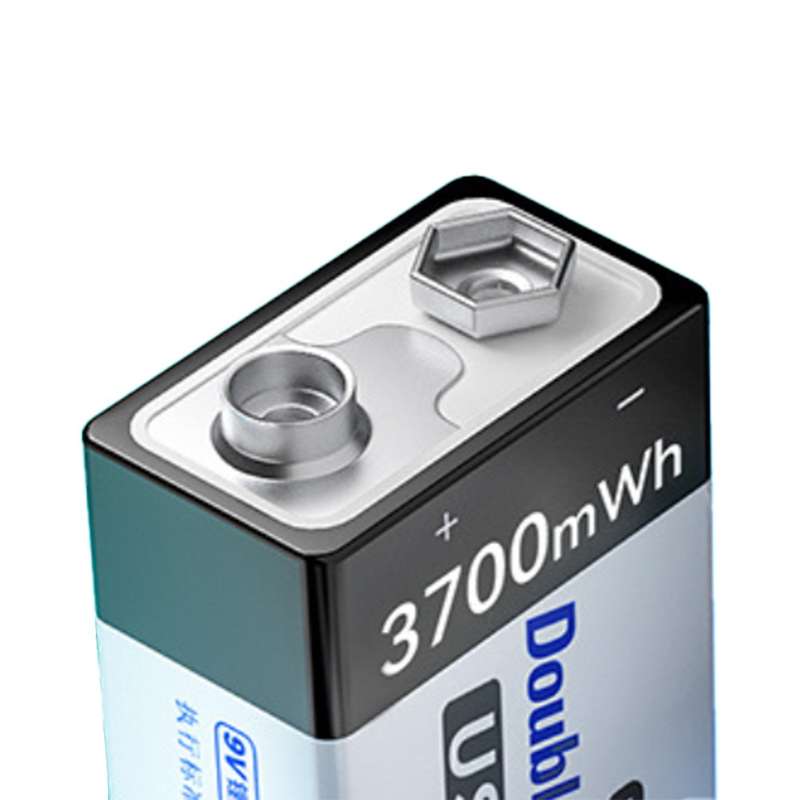 9v 3700mWh Rechargeable Battery - Type C