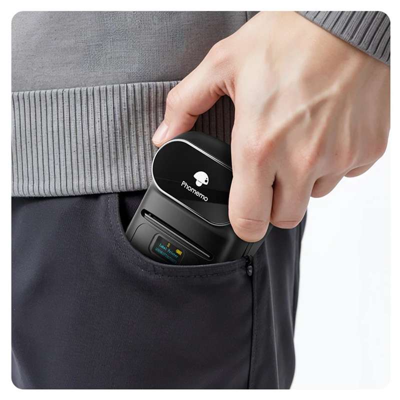 Phomemo M110 Bluetooth Portable Thermal Business Label Maker Black