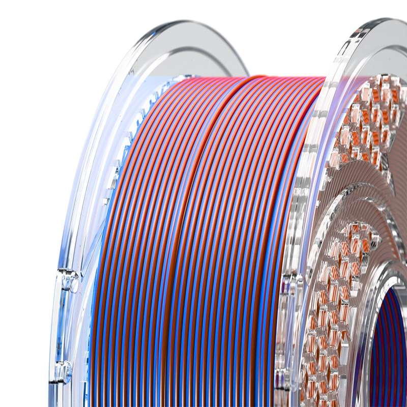 SA Filament PLA+ Silk Dual Filament Blue Blood  Royal Blue & Merlot