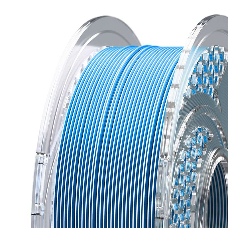 SA Filament PLA+ Silk Dual Filament Arctic Frost  Sky Blue & Gloss White