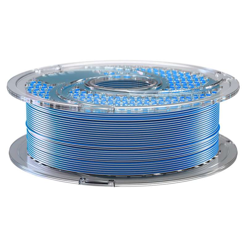 SA Filament PLA+ Silk Dual Filament Arctic Frost  Sky Blue & Gloss White