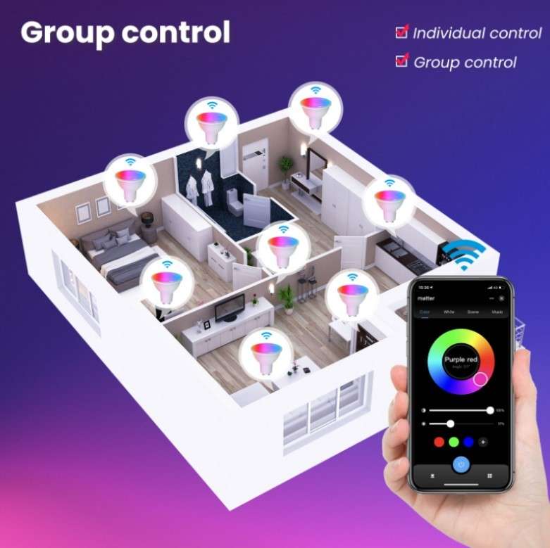 GU10 Matter-Certified RGB Bulb