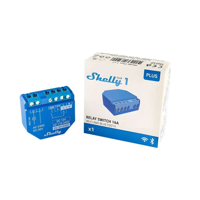 SHELLY PLUS 1 WIFI RELAY (SINGLE PACK)