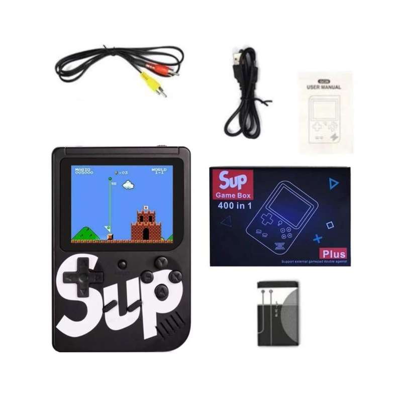 x400 Games Handheld Game Console - Available in Various Colours Black