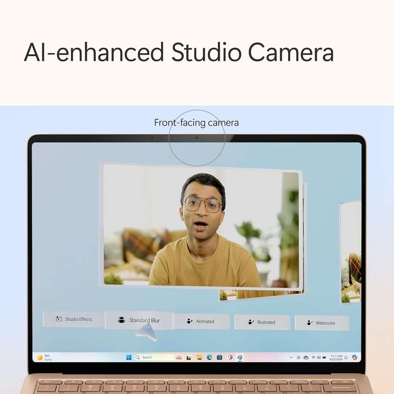 Microsoft Surface Laptop (2024)- Windows 11 Copilot+ PC- 13.8" Touchscreen Display- Snapdragon X ...
