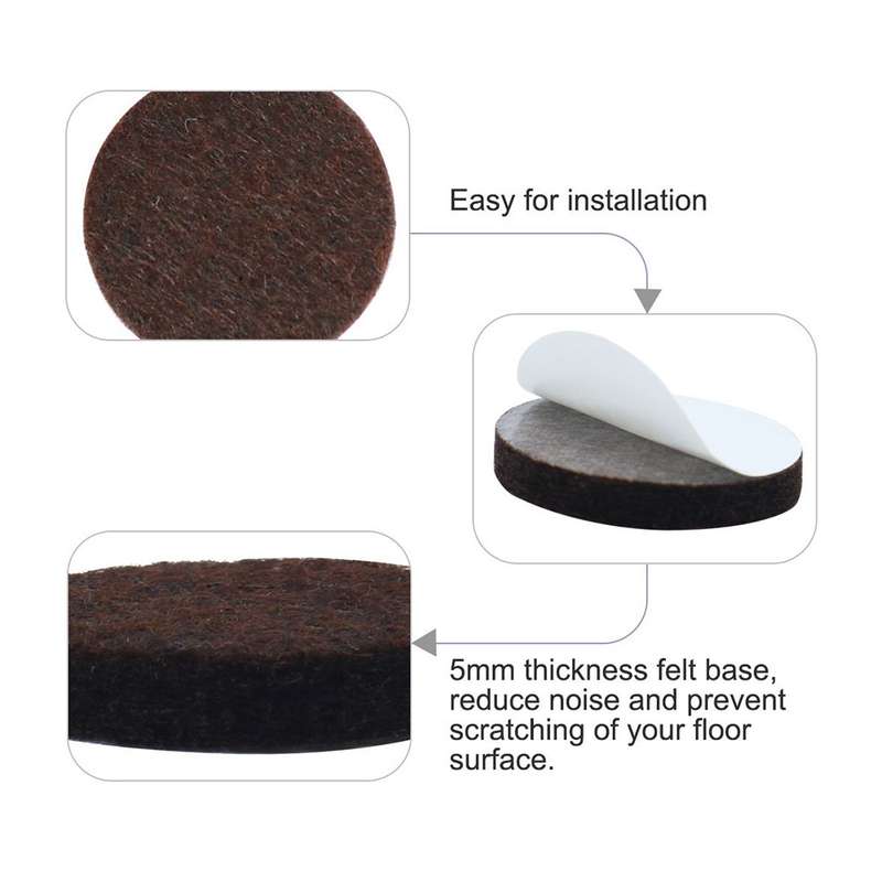 Furniture Sliders 4cm x 4cm - 12 Pack