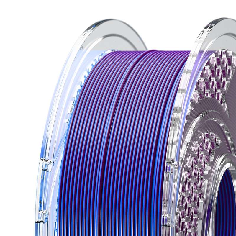 SA Filament PLA+ Silk Dual Filament Indigo Majesty  Indigo Purple & Royal Blue