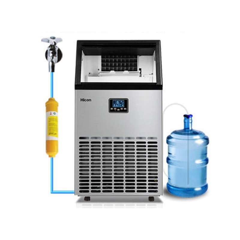 55KG Commercial Ice Machine (Plumbed-In) - high ice production capacity of 55kg per 24 hours (Ice...