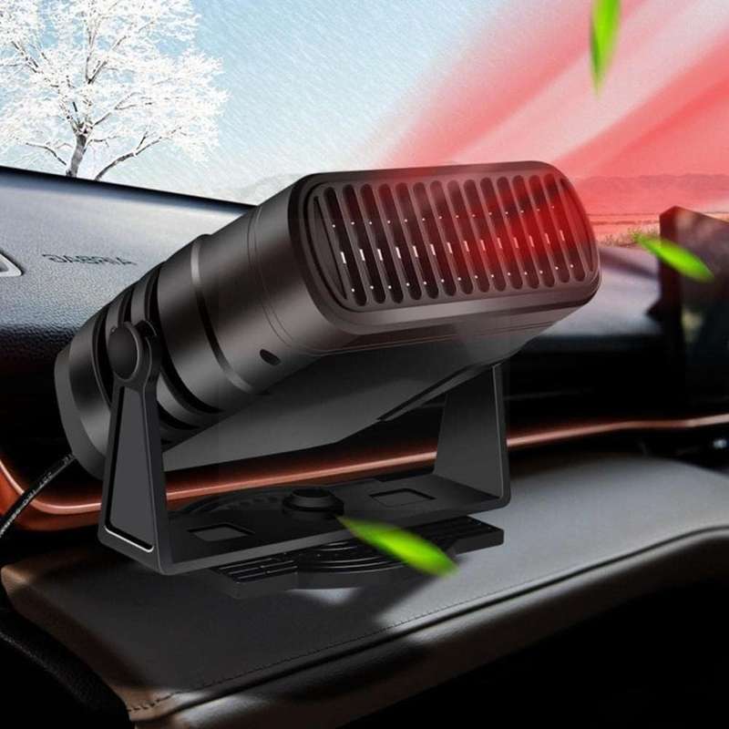 2-in-1 12V 120W Portable Mini Car Heater Fan