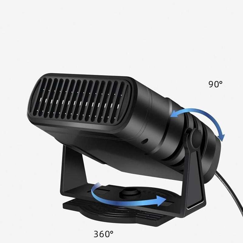 2-in-1 12V 120W Portable Mini Car Heater Fan