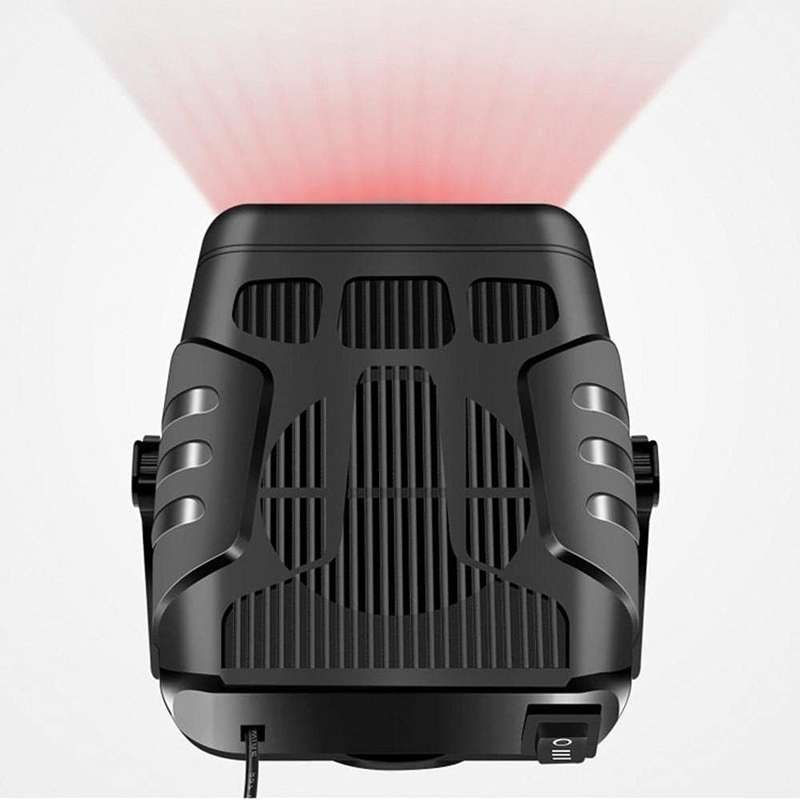 2-in-1 12V 120W Portable Mini Car Heater Fan