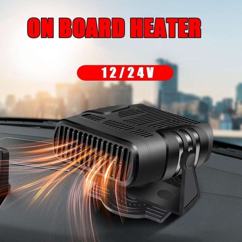 2-in-1 12V 120W Portable Mini Car Heater Fan