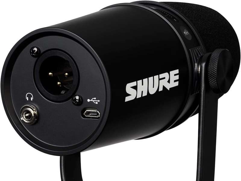 Shure MV7 Podcast Dynamic Microphone - OBS Certified | USB-C & XLR | Enhanced Audio | Auto Level ...