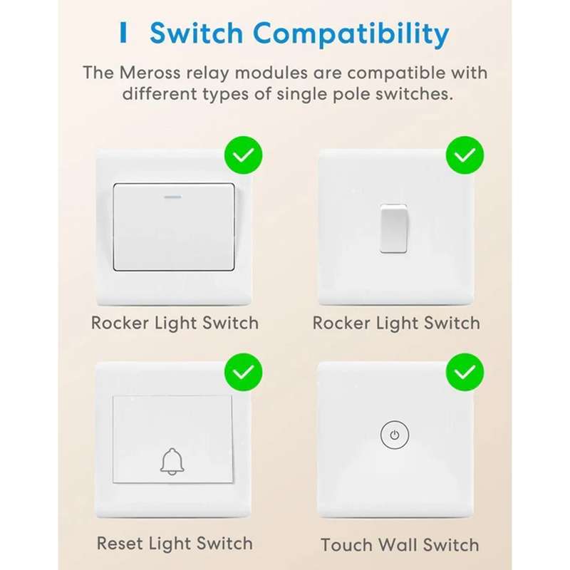 Meross Matter Smart in-Wall Switch - MSS815MA