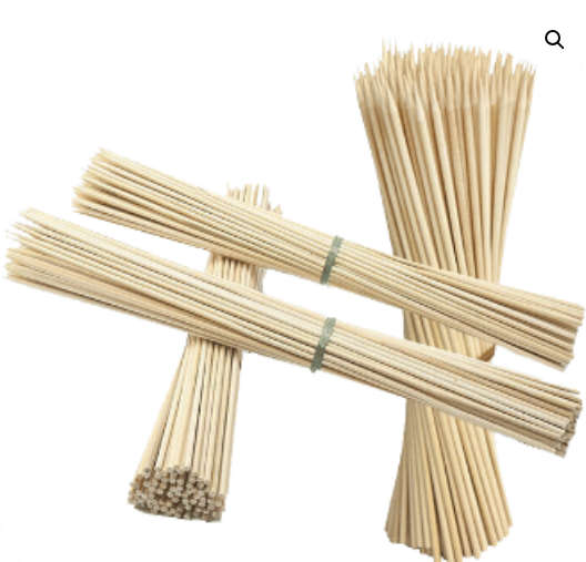 Candy Floss Skewer Sticks 5mm x 500mm - 200 per pack