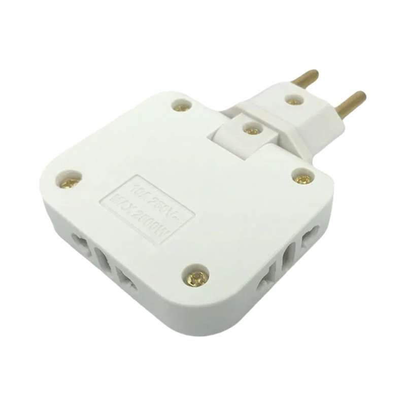 3-in-1 EU Socket Adapter | Universal 180 Degree Foldable Plug