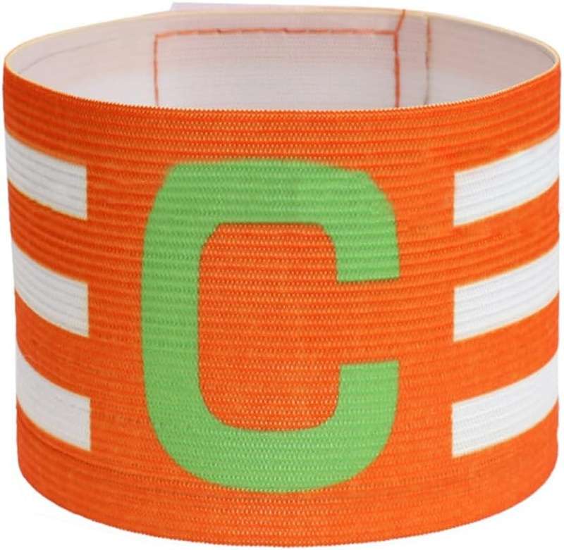 Striped Captain's Armband with Velcro Fastener - Available in Various Colours Green