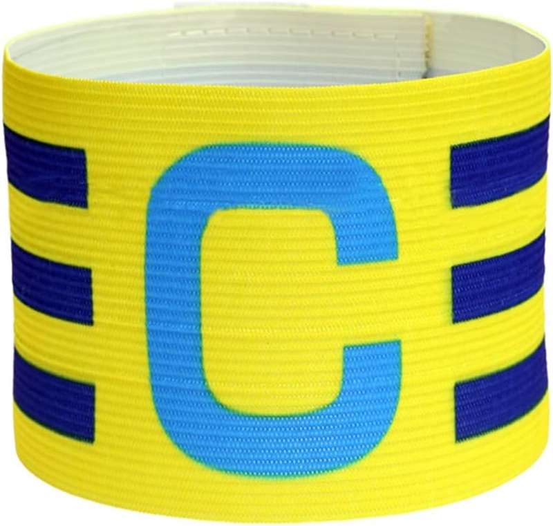 Striped Captain's Armband with Velcro Fastener - Available in Various Colours Green