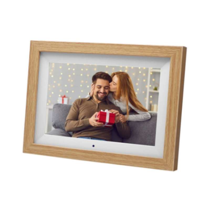 Digital Photo Frame With Frameo 16GB 15.6-Inch - Wood