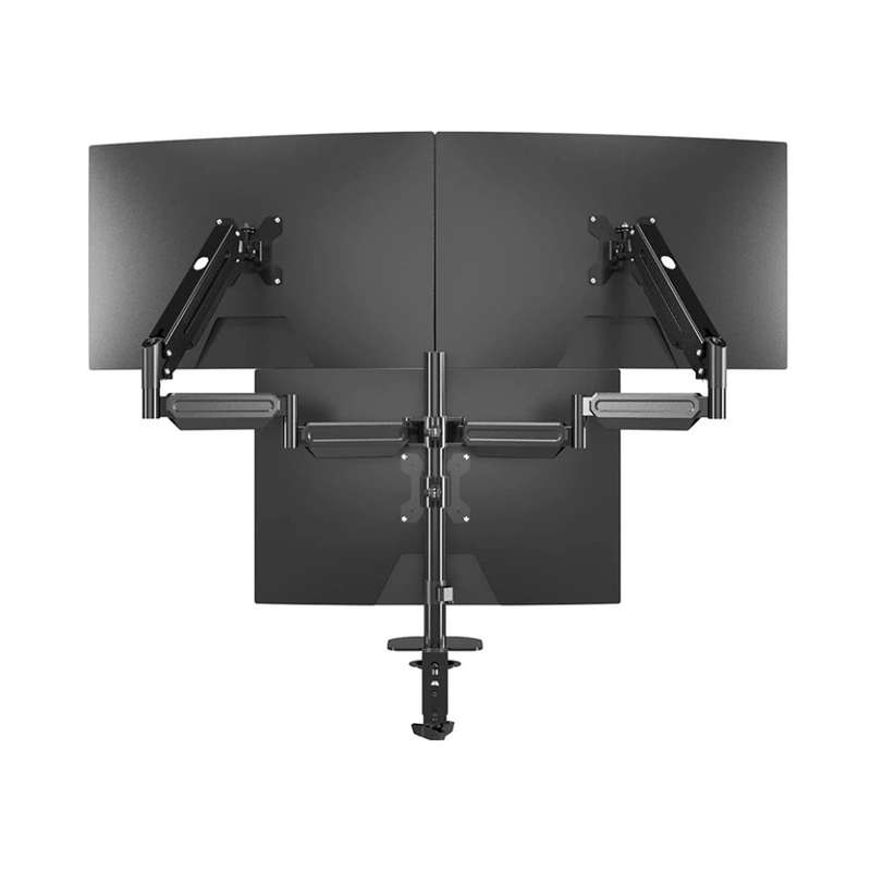 Triple Monitor Desk Stand - Designed to Hold Three 17-24 Monitors