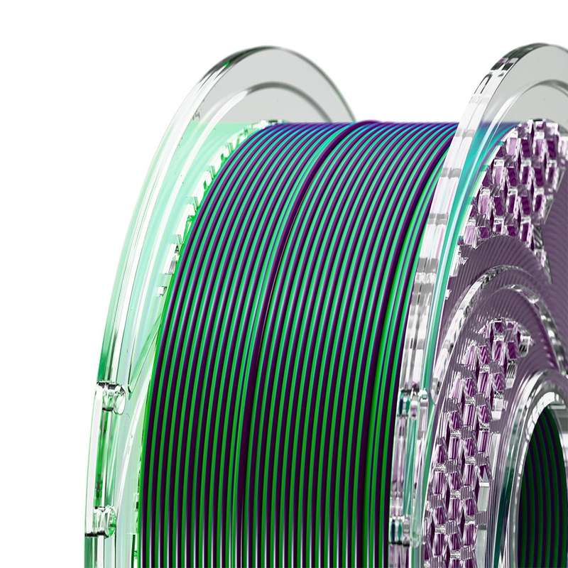 SA Filament PLA+ Silk Dual Filament Mystic Forest  Indigo Purple & Dark Green