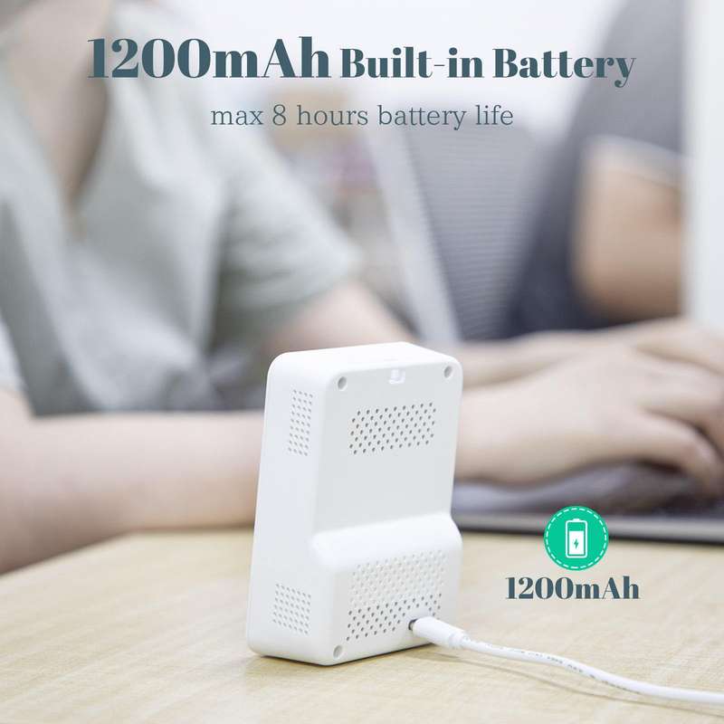 5-in-1 Air Quality Monitor - Breath Easy with Real-Time Air Quality Readings (Multiple Colors) Black