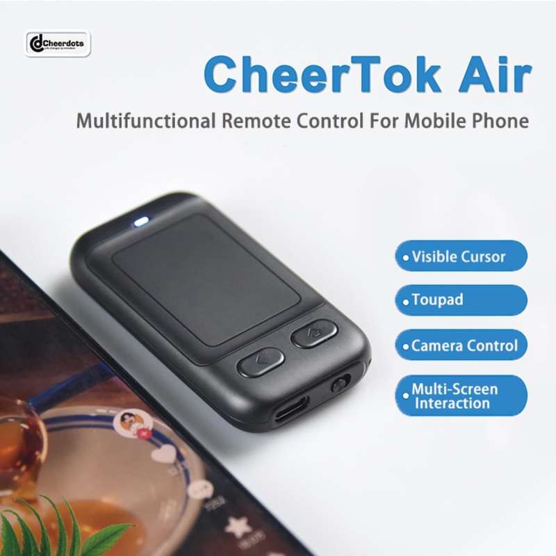CheerTok Air - TikTok Scrolling Remote Control - Page Turner for eBook Kindle - Single Button - A...