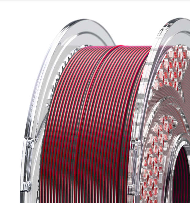 SA Filament PLA+ Silk Dual Filament Smokey Wine - Merlot & Gun Metal