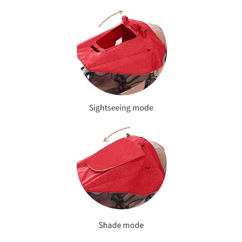Universal Stroller Shade - Available in Various Colours Red