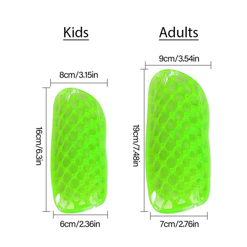 Evo Charge Junior & Adult Shin Guards - Available in Various Colours Yellow Large